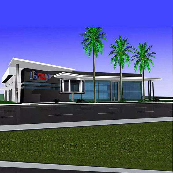 Conception de bâtiment de bureau de salle d'exposition en acier de construction légère PEB